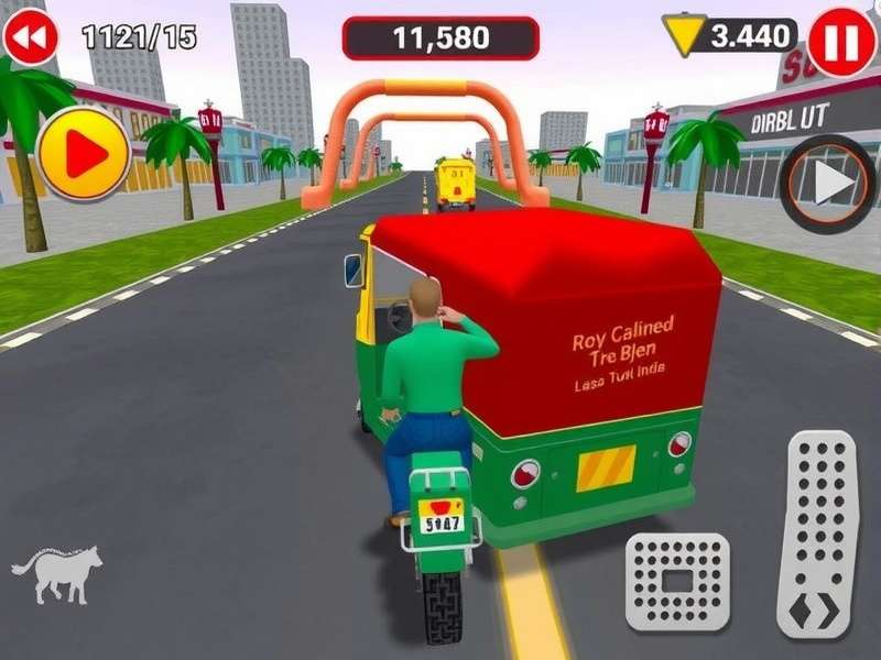 Bollywood Tuk Tuk Race gameplay screenshot